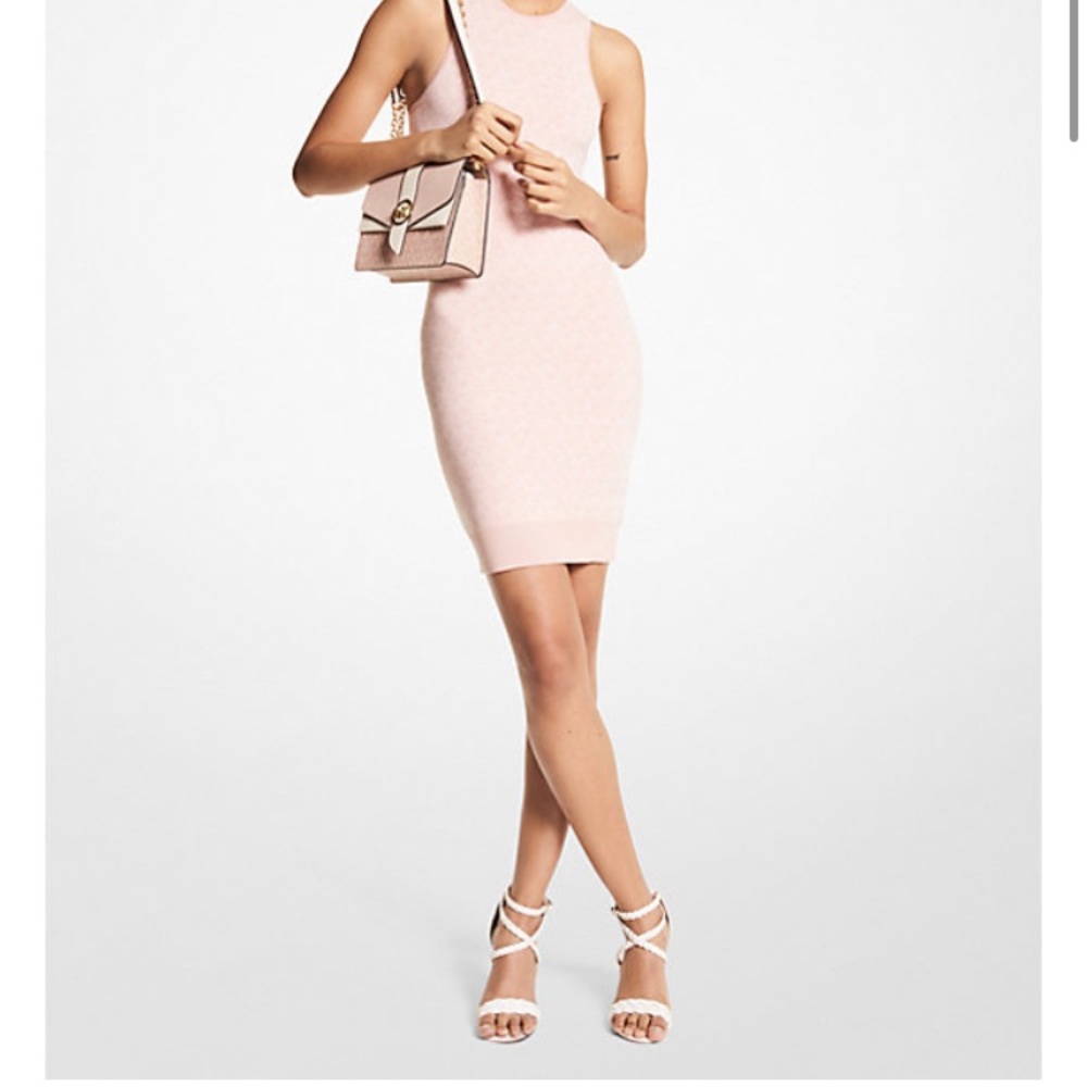 MICHAEL by MICHAEL KORS Logo Jacquard Tank Mini Dress